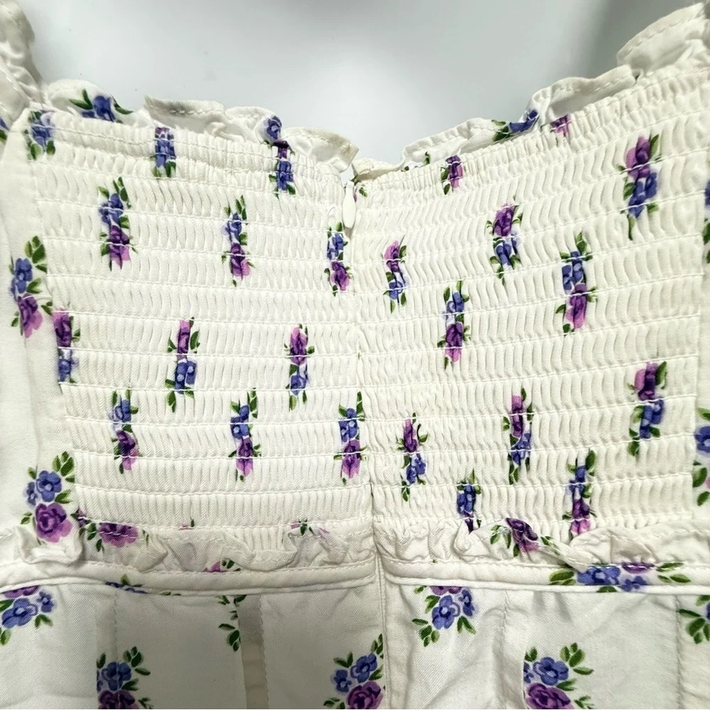 For Love & Lemons Viola Mini Dress White - Picture 8 of 13